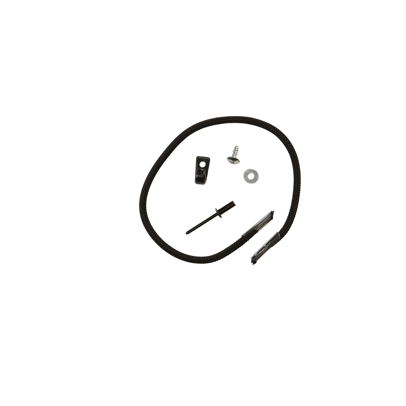 Black 16" (40.6 Cm) Multi-purpose Bungee Cord With Hook