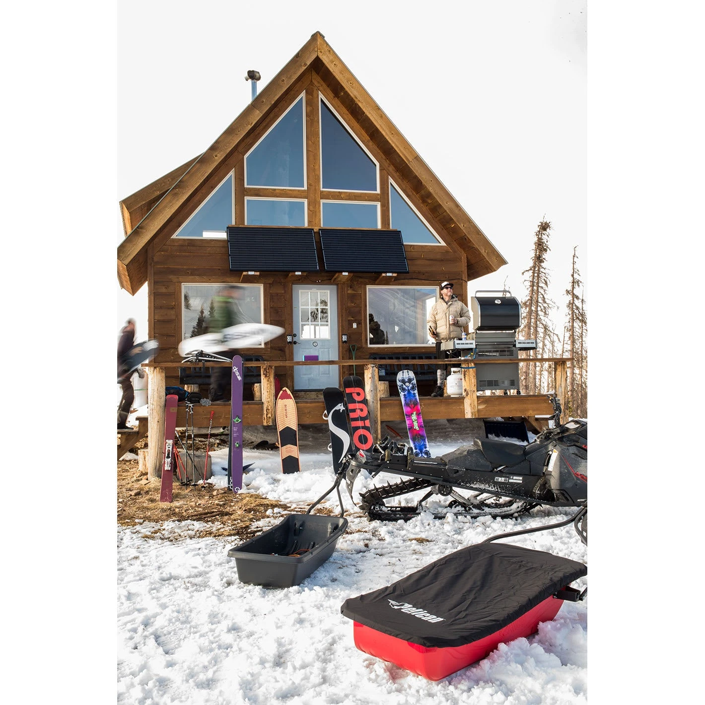 Trek Sport 68 Utility Sled With Runners. Tow Hitch & Travel Cover - Image 3