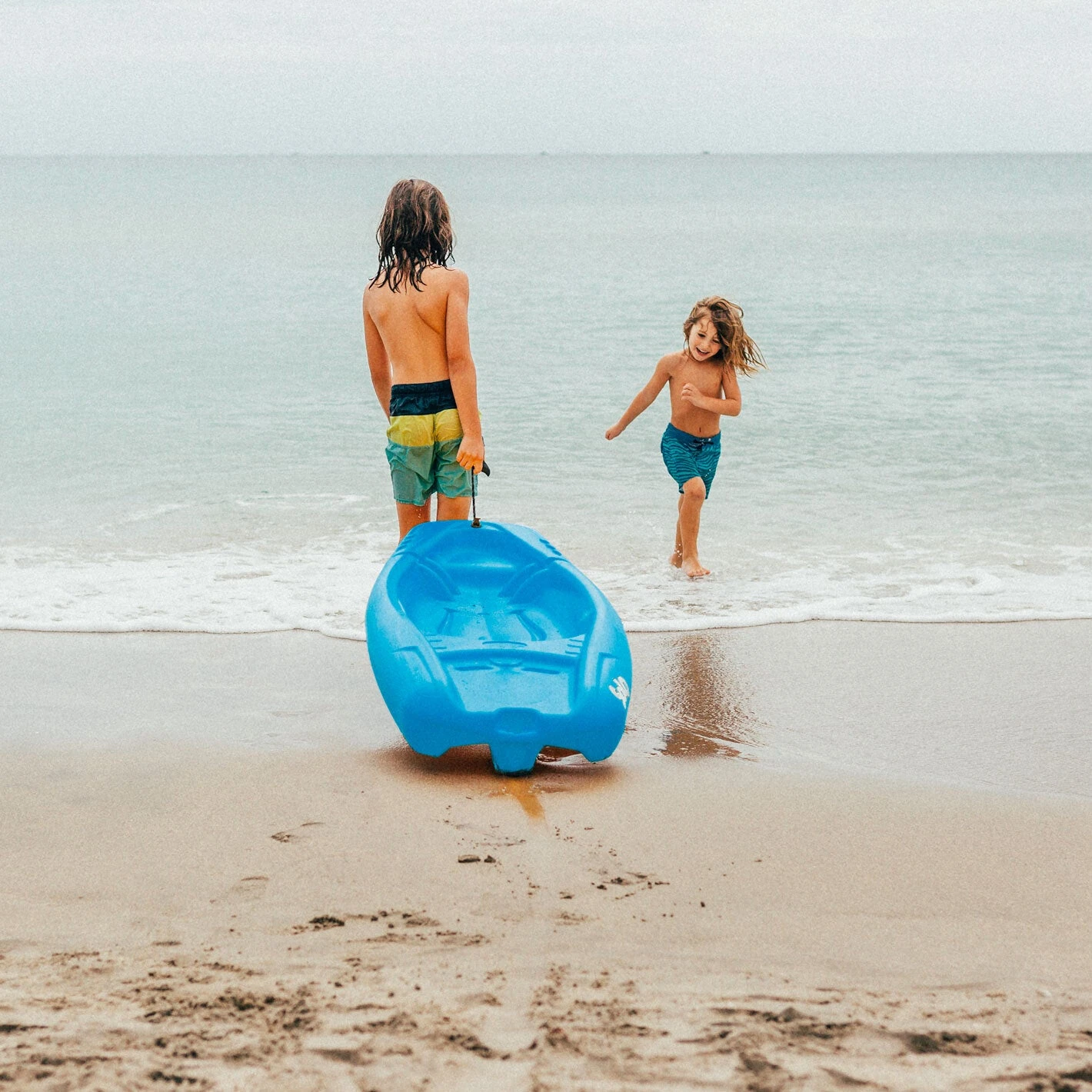 Pelican Sport Combo - 2 Solo Kids Kayaks With Paddles - Yellow/Blue - Image 5