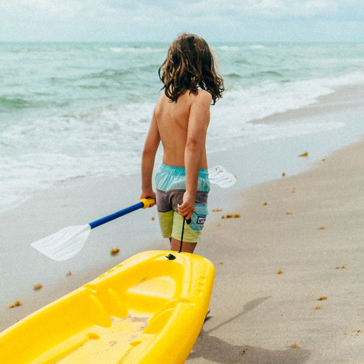 Pelican Sport Combo - 2 Solo Kids Kayaks With Paddles - Yellow/Blue - Image 2