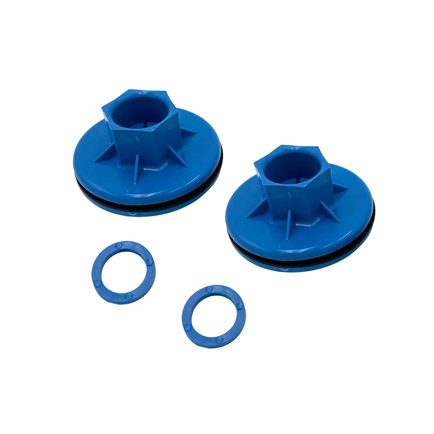 Pedal Boat Wheel Bushings In Azure Blue - Pack Of 2
